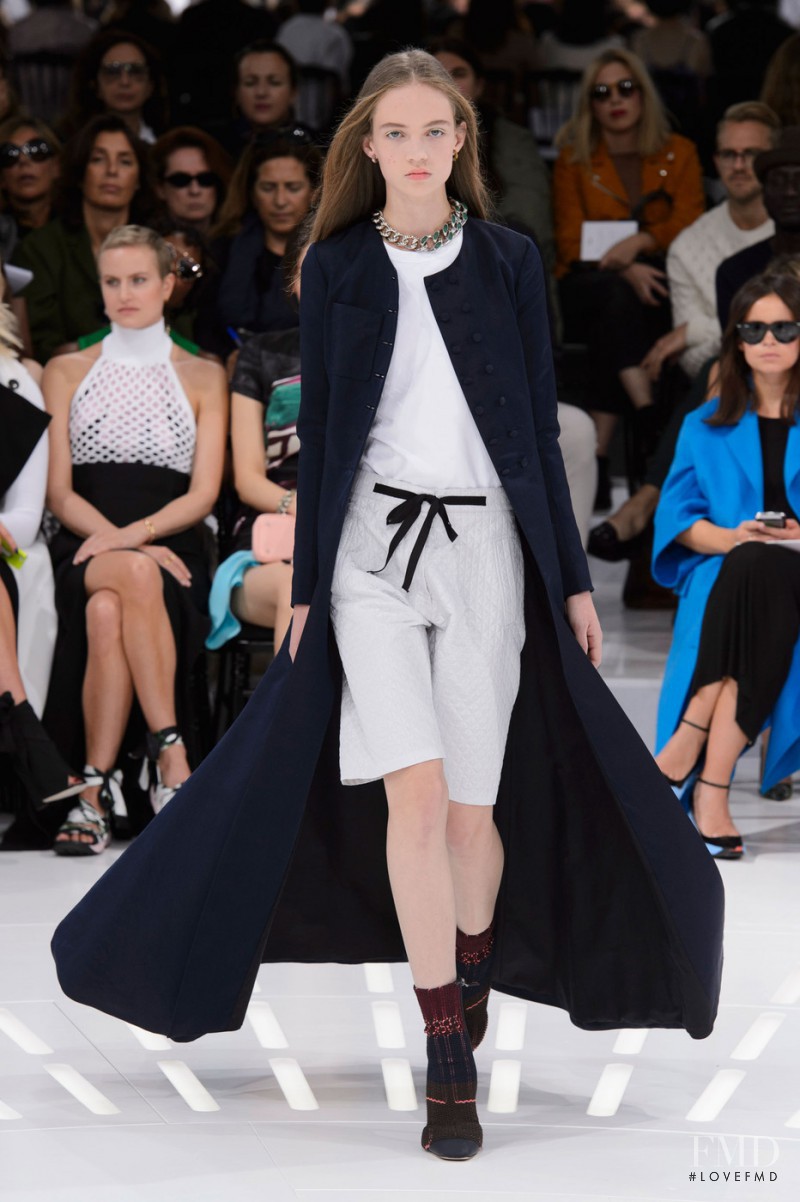 Adrienne Juliger featured in  the Christian Dior fashion show for Spring/Summer 2015