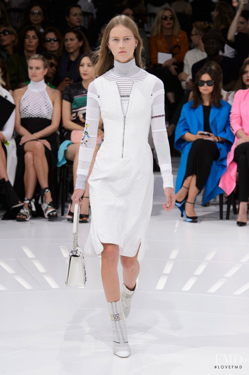 Julie Hoomans featured in  the Christian Dior fashion show for Spring/Summer 2015