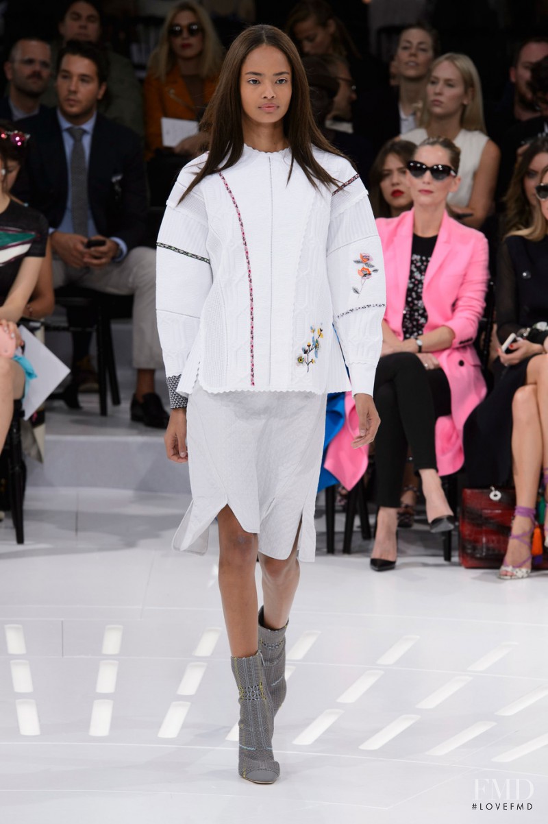 Malaika Firth featured in  the Christian Dior fashion show for Spring/Summer 2015