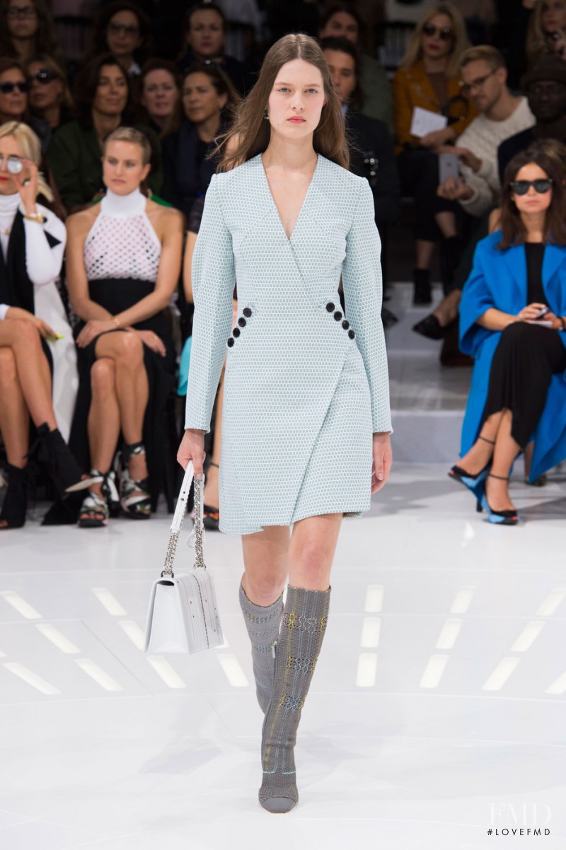 Anika Cholewa featured in  the Christian Dior fashion show for Spring/Summer 2015