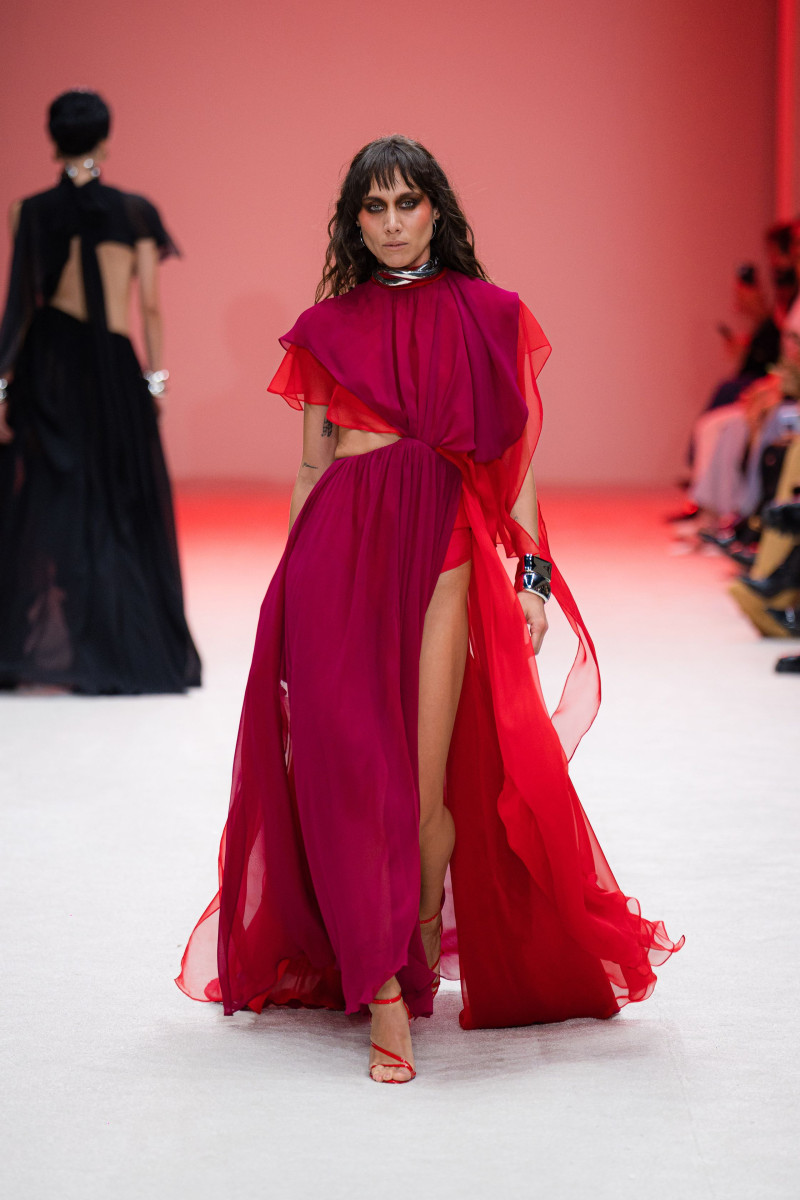 Daniella Valdez featured in  the Alfredo Martinez fashion show for Spring/Summer 2025