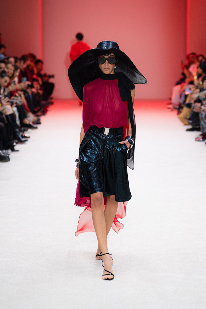 Sorachi Terrazas featured in  the Alfredo Martinez fashion show for Spring/Summer 2025
