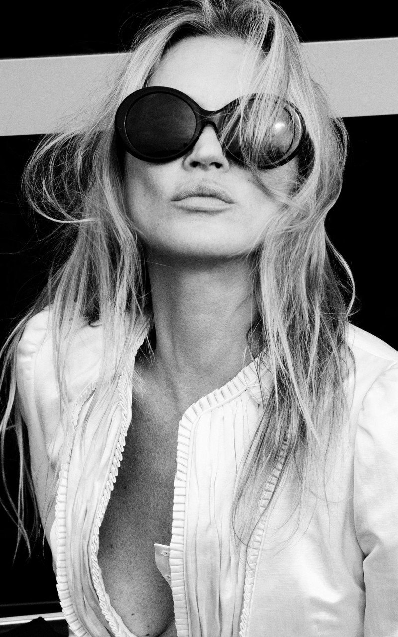 Kate Moss featured in  the Zara Kate Moss x Bobby Gillespie advertisement for Spring/Summer 2025
