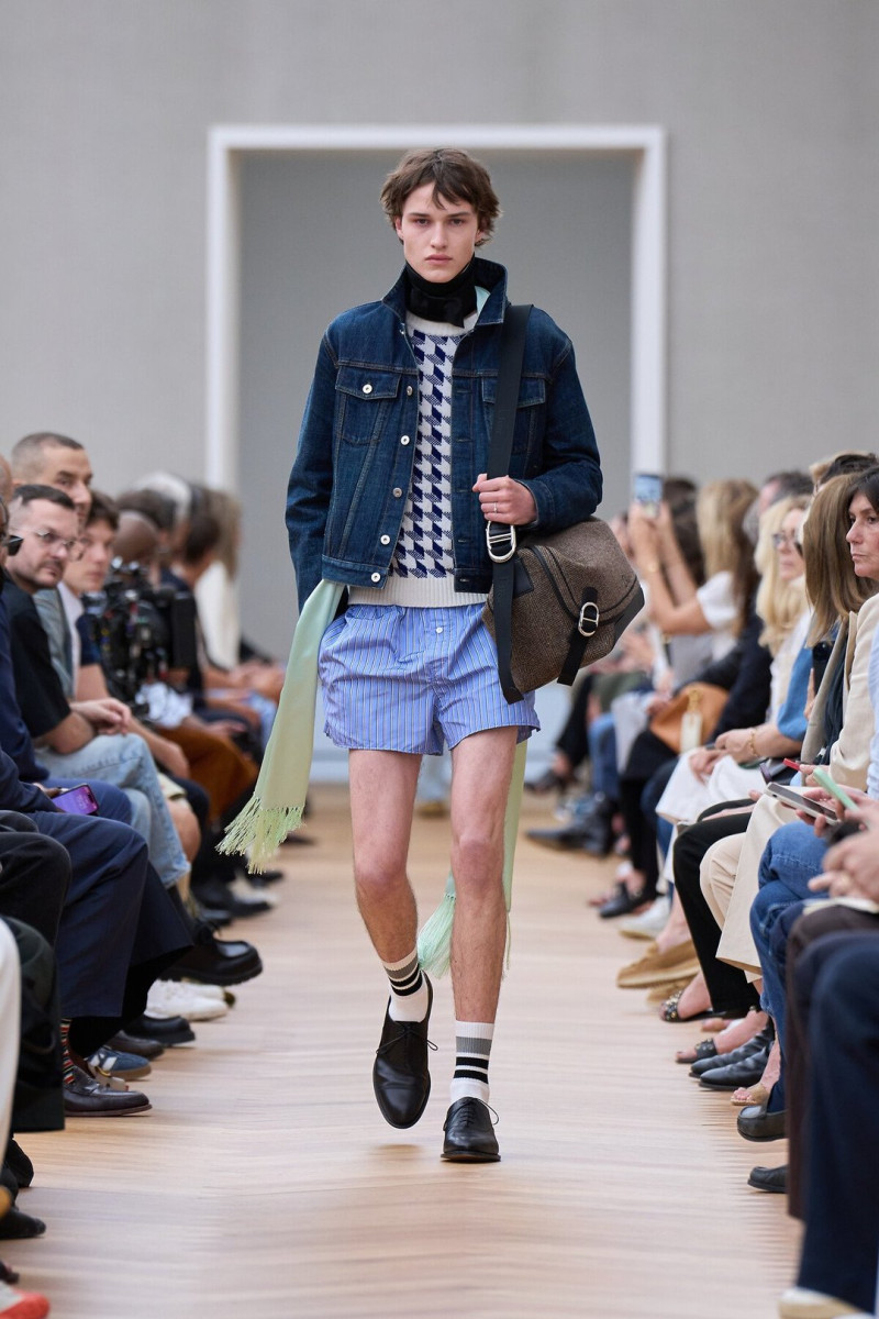 Boy Dijkhuis featured in  the Dior Homme fashion show for Spring/Summer 2026