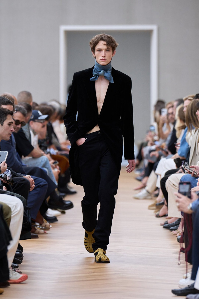 Krystof Turek featured in  the Dior Homme fashion show for Spring/Summer 2026