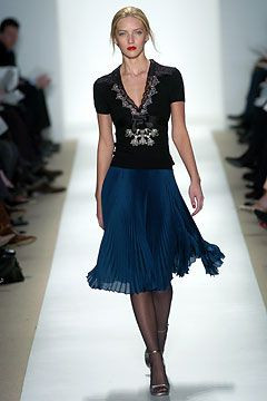 Badgley Mischka fashion show for Autumn/Winter 2004