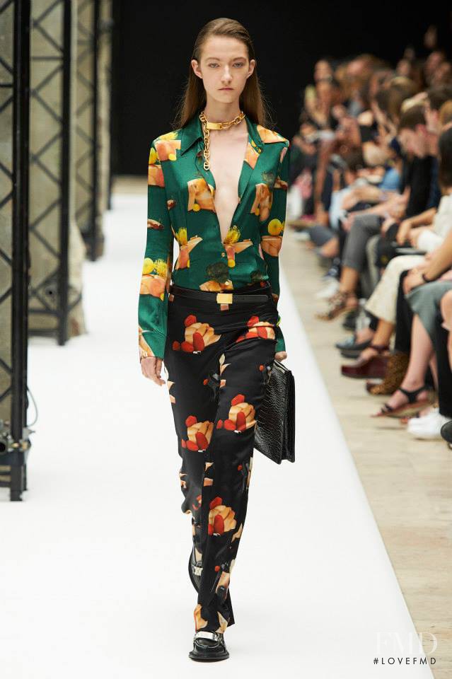 Kasia Jujeczka featured in  the Acne Studios fashion show for Spring/Summer 2015
