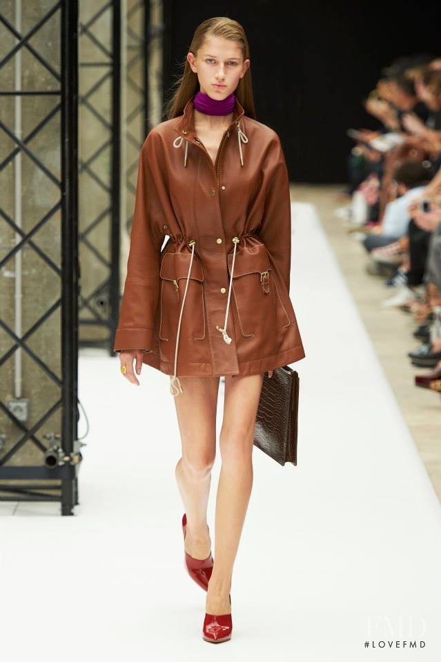 Sabina Lobova featured in  the Acne Studios fashion show for Spring/Summer 2015