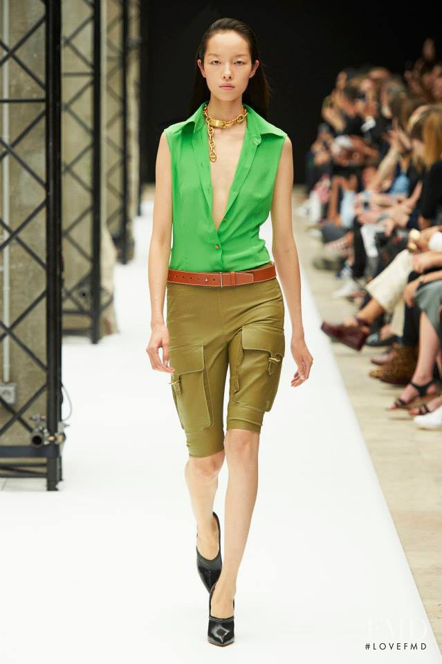 Fei Fei Sun featured in  the Acne Studios fashion show for Spring/Summer 2015