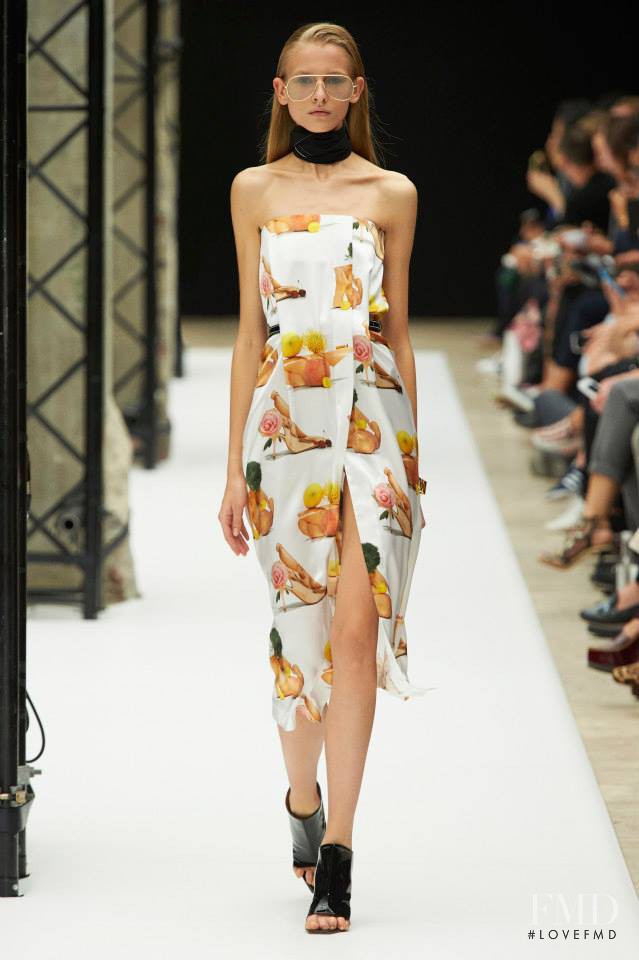 Ola Munik featured in  the Acne Studios fashion show for Spring/Summer 2015