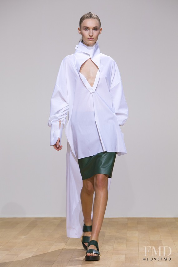 Manuela Frey featured in  the Esteban Cortazar fashion show for Spring/Summer 2015
