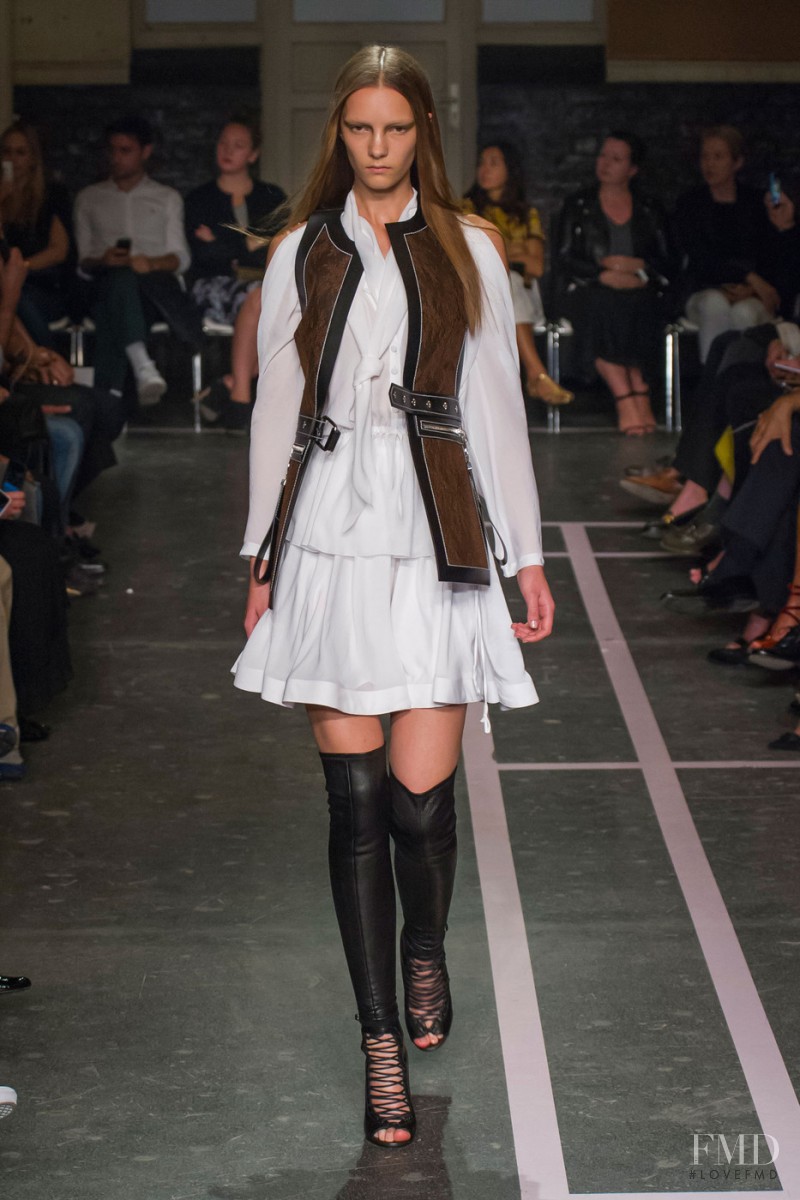 Irina Liss featured in  the Givenchy fashion show for Spring/Summer 2015
