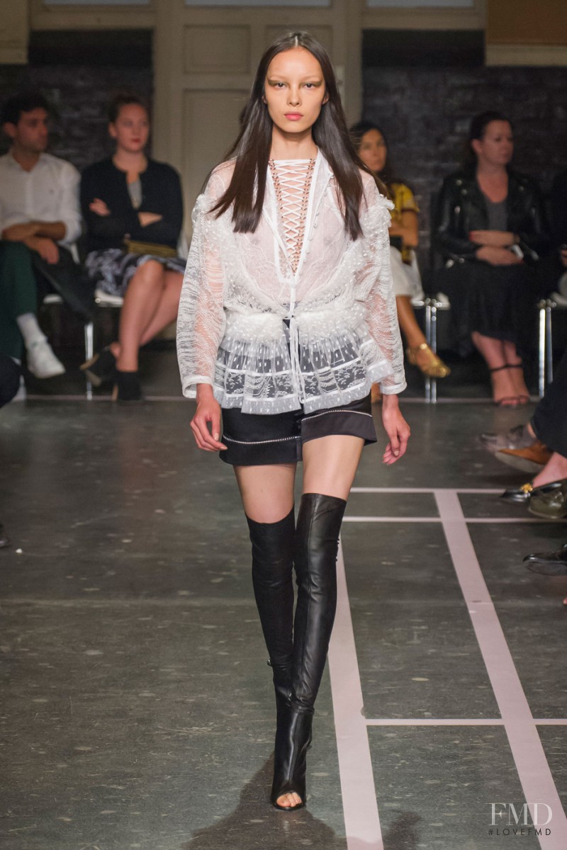 Fei Fei Sun featured in  the Givenchy fashion show for Spring/Summer 2015