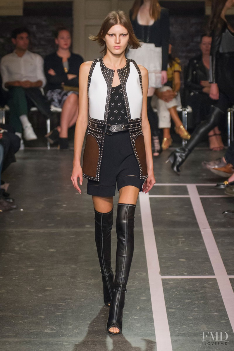 Valery Kaufman featured in  the Givenchy fashion show for Spring/Summer 2015