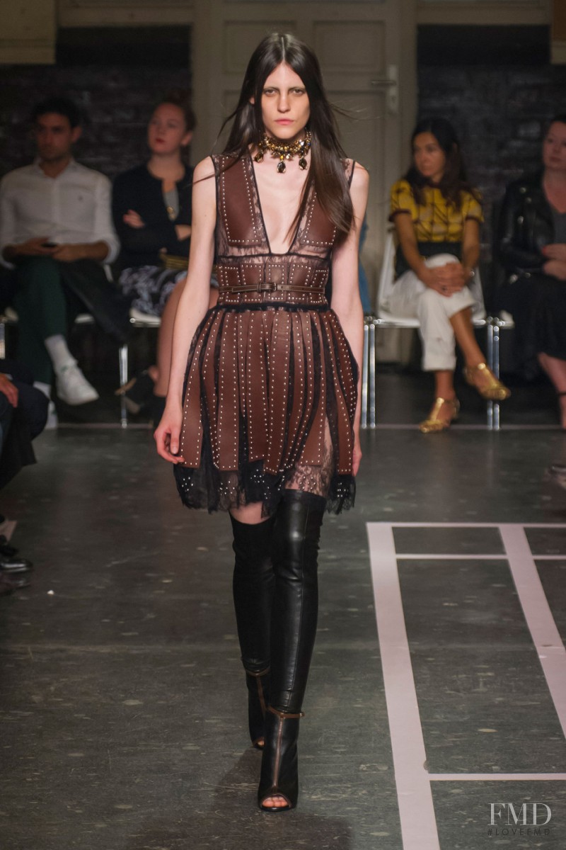 Serena Archetti featured in  the Givenchy fashion show for Spring/Summer 2015