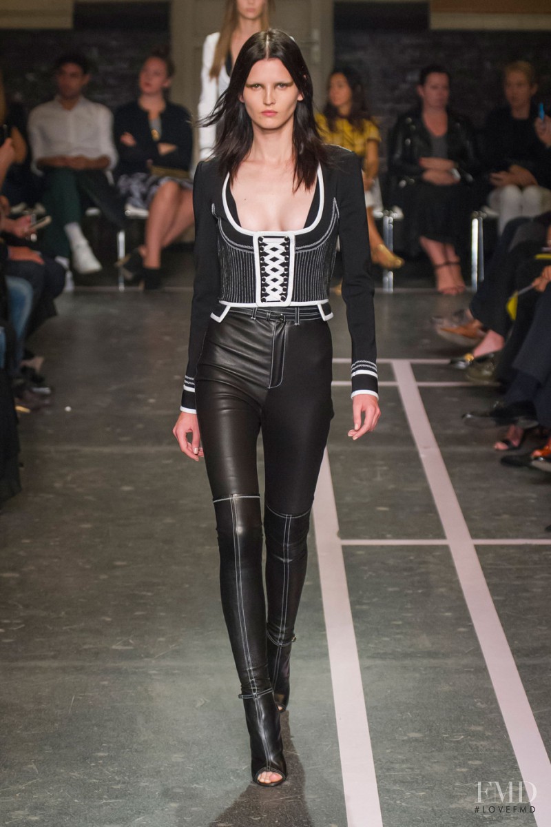 Katlin Aas featured in  the Givenchy fashion show for Spring/Summer 2015
