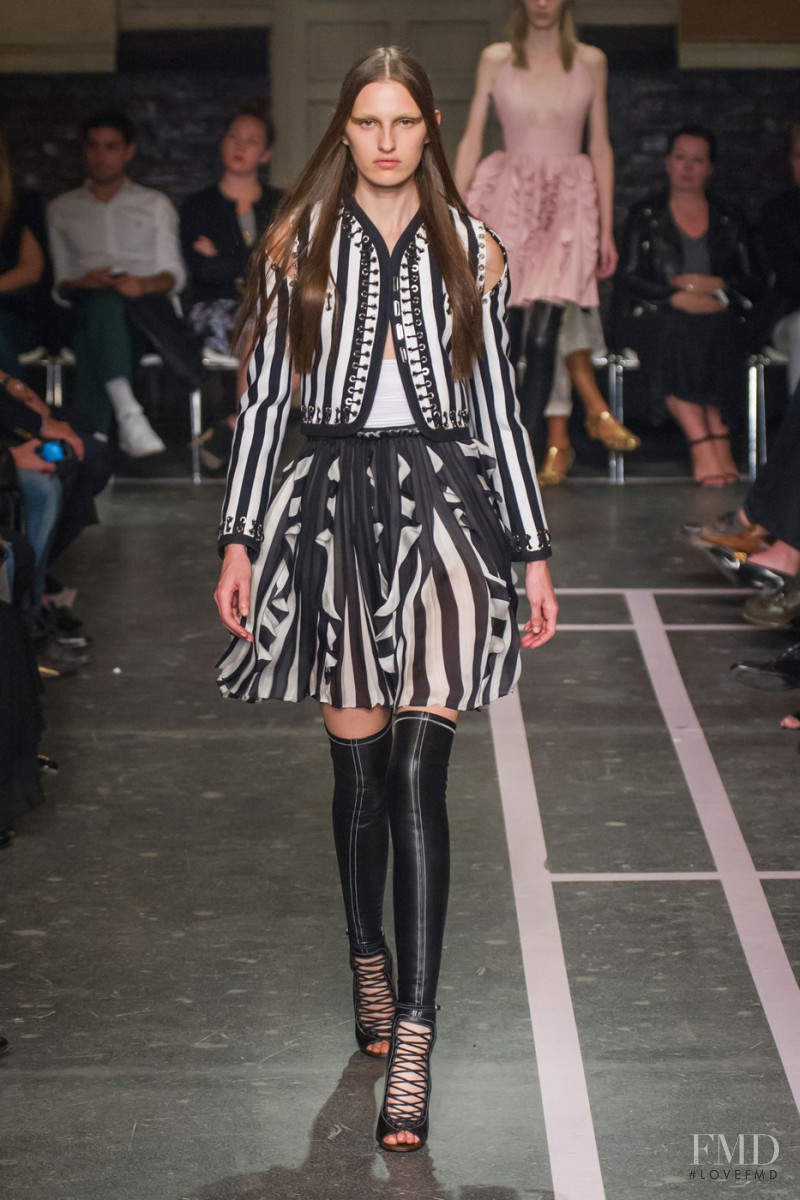 Zoe Huxford featured in  the Givenchy fashion show for Spring/Summer 2015
