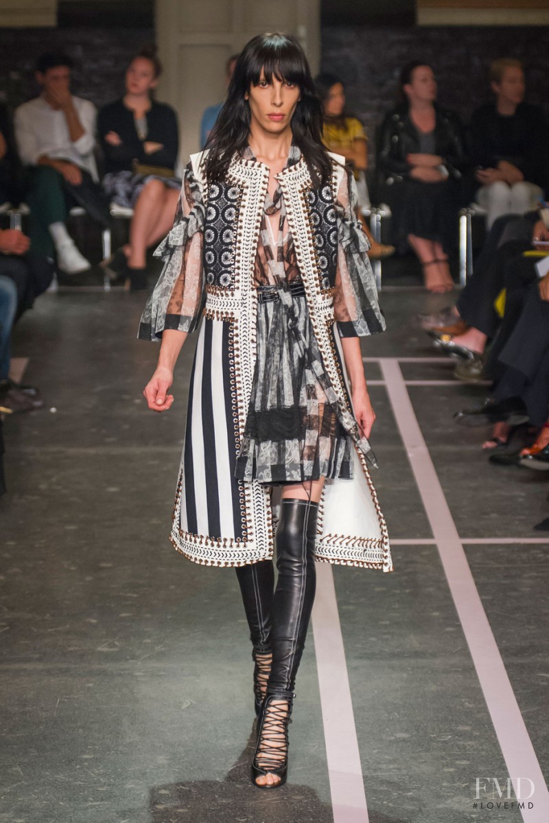 Jamie Bochert featured in  the Givenchy fashion show for Spring/Summer 2015