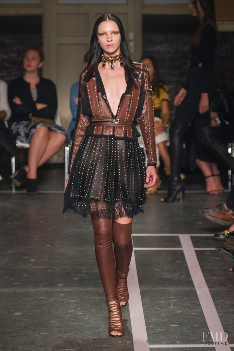 Mariacarla Boscono featured in  the Givenchy fashion show for Spring/Summer 2015
