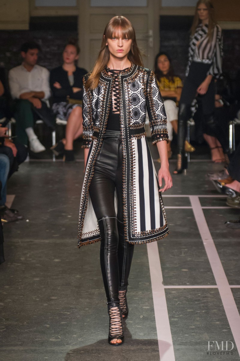 Daga Ziober featured in  the Givenchy fashion show for Spring/Summer 2015