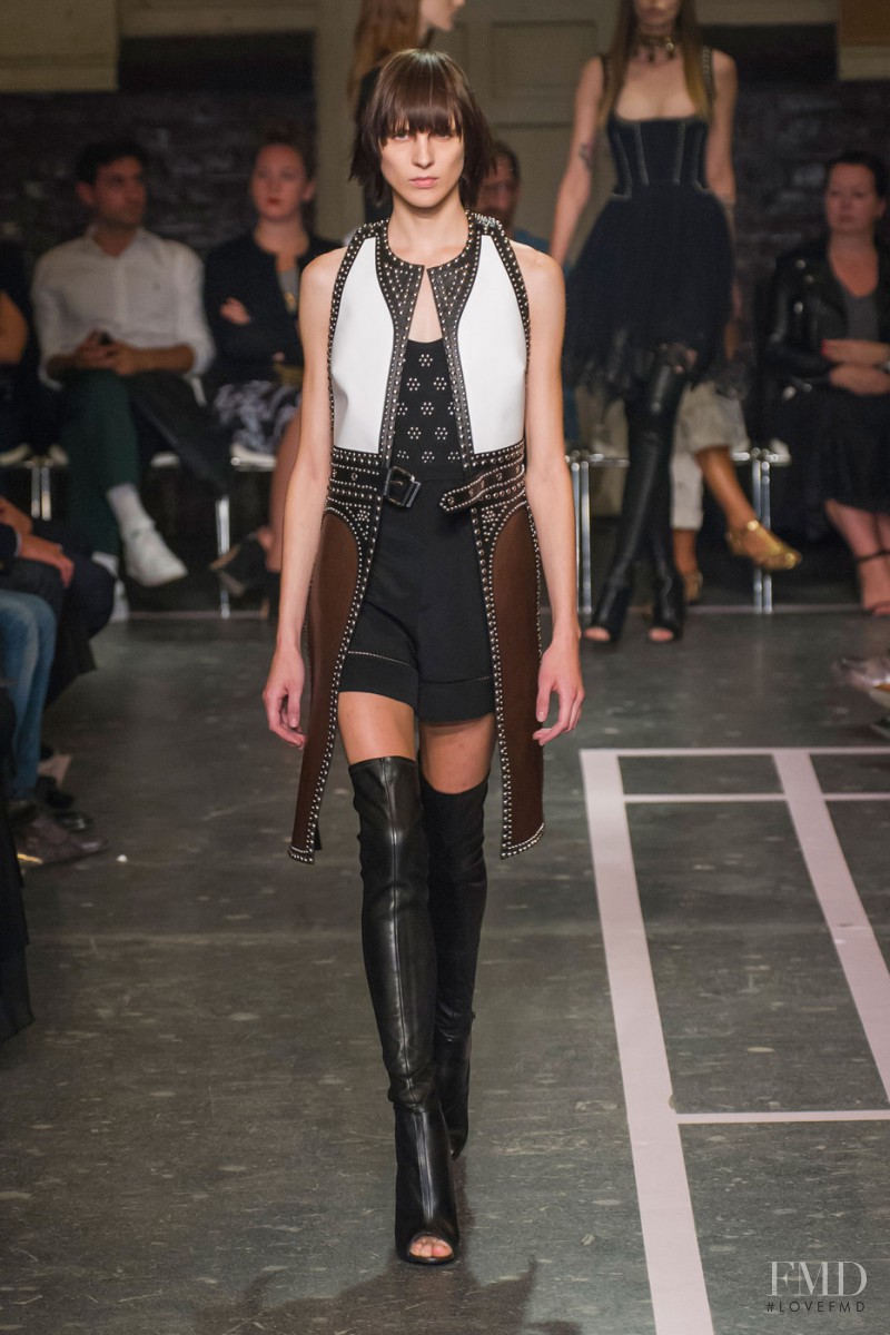 Lida Fox featured in  the Givenchy fashion show for Spring/Summer 2015
