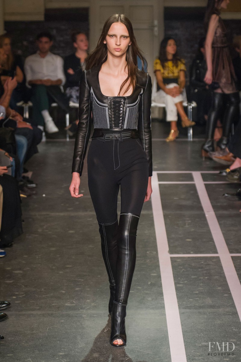 Waleska Gorczevski featured in  the Givenchy fashion show for Spring/Summer 2015