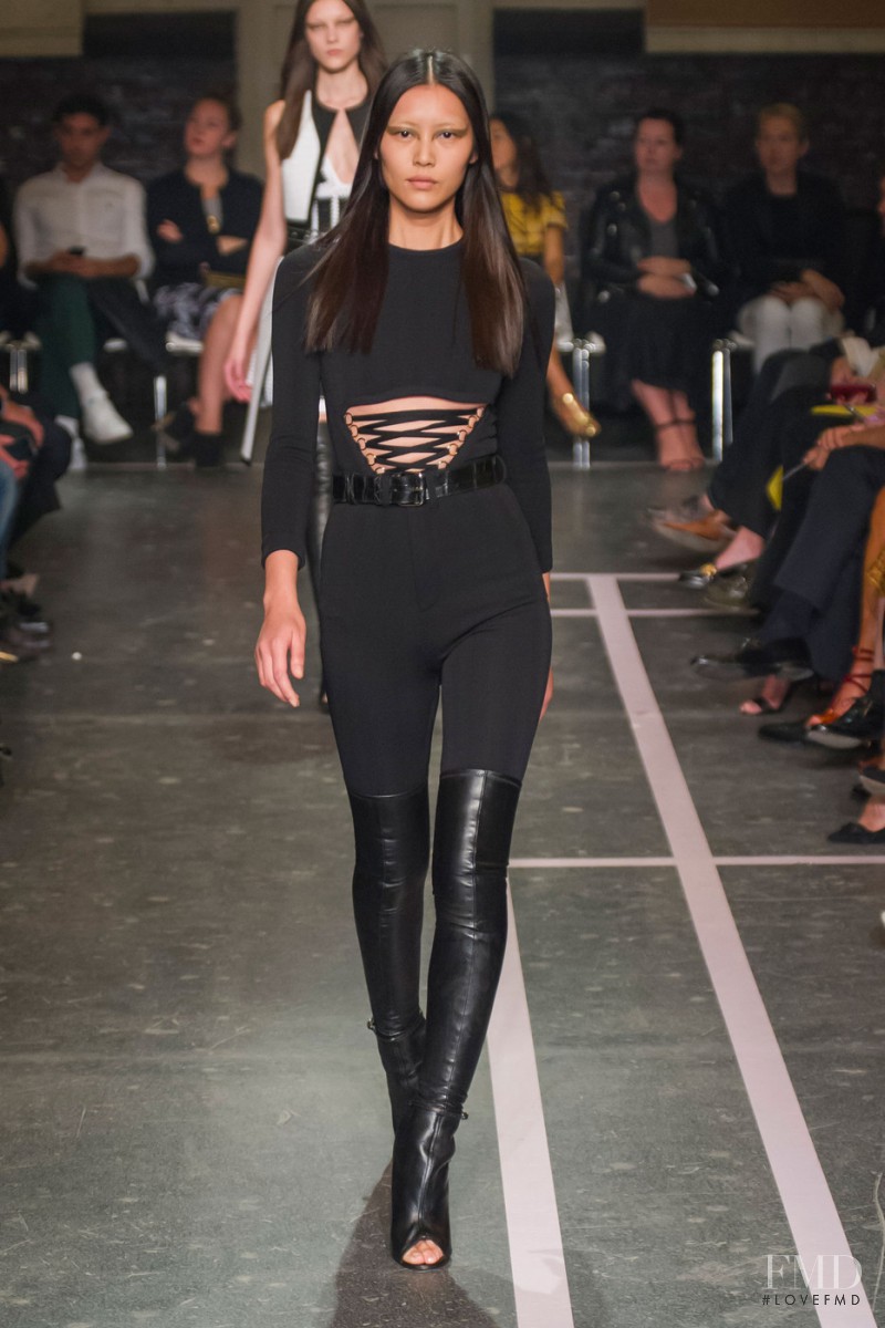 Liu Wen featured in  the Givenchy fashion show for Spring/Summer 2015