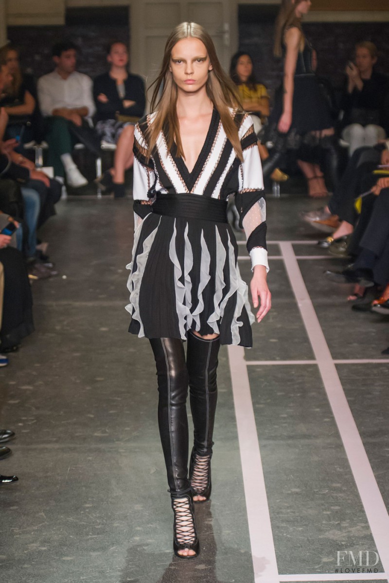 Mina Cvetkovic featured in  the Givenchy fashion show for Spring/Summer 2015
