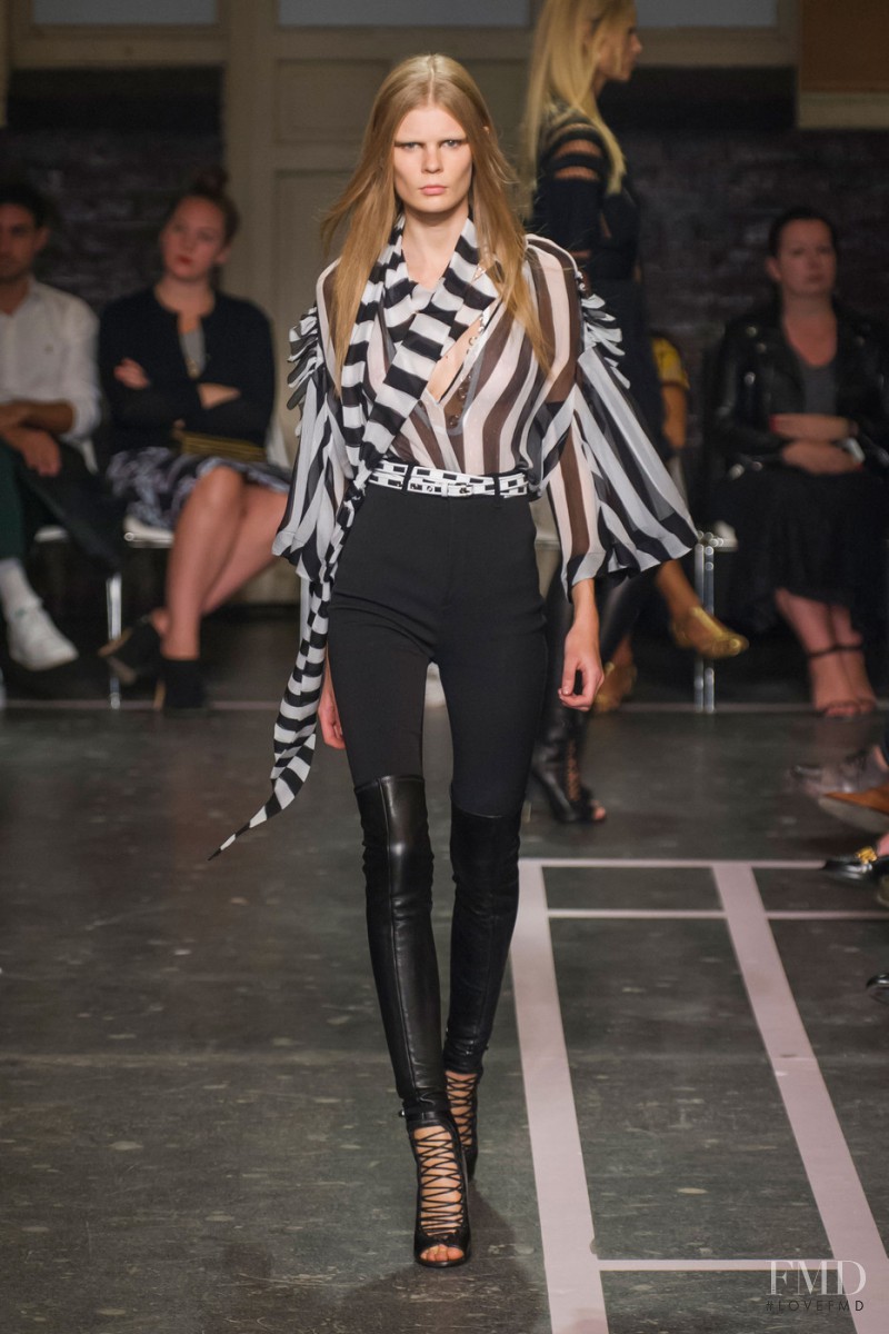 Alexandra Elizabeth Ljadov featured in  the Givenchy fashion show for Spring/Summer 2015