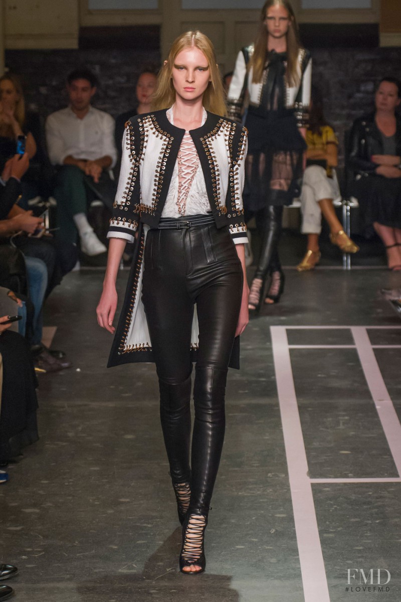Nastya Sten featured in  the Givenchy fashion show for Spring/Summer 2015