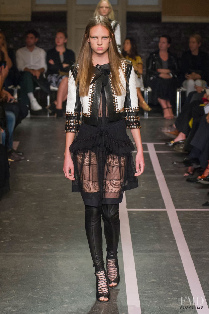 Adrienne Juliger featured in  the Givenchy fashion show for Spring/Summer 2015