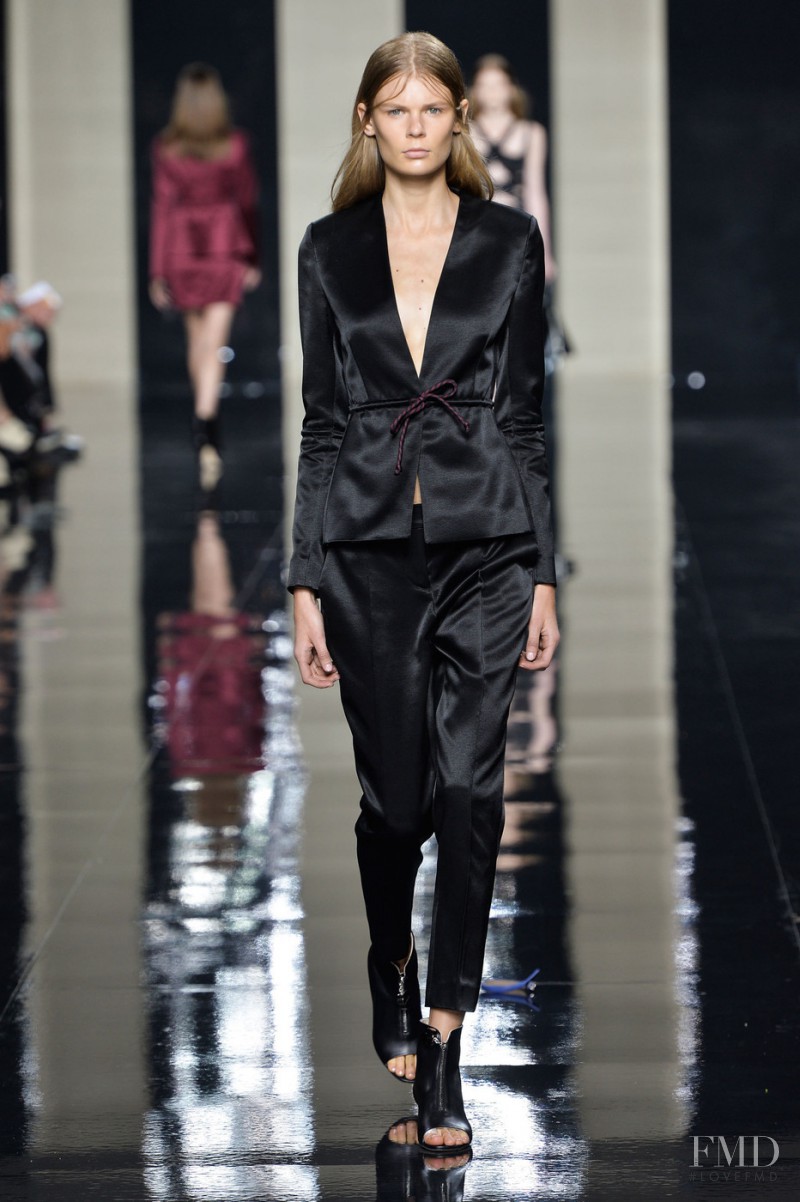 Alexandra Elizabeth Ljadov featured in  the Christopher Kane fashion show for Spring/Summer 2015