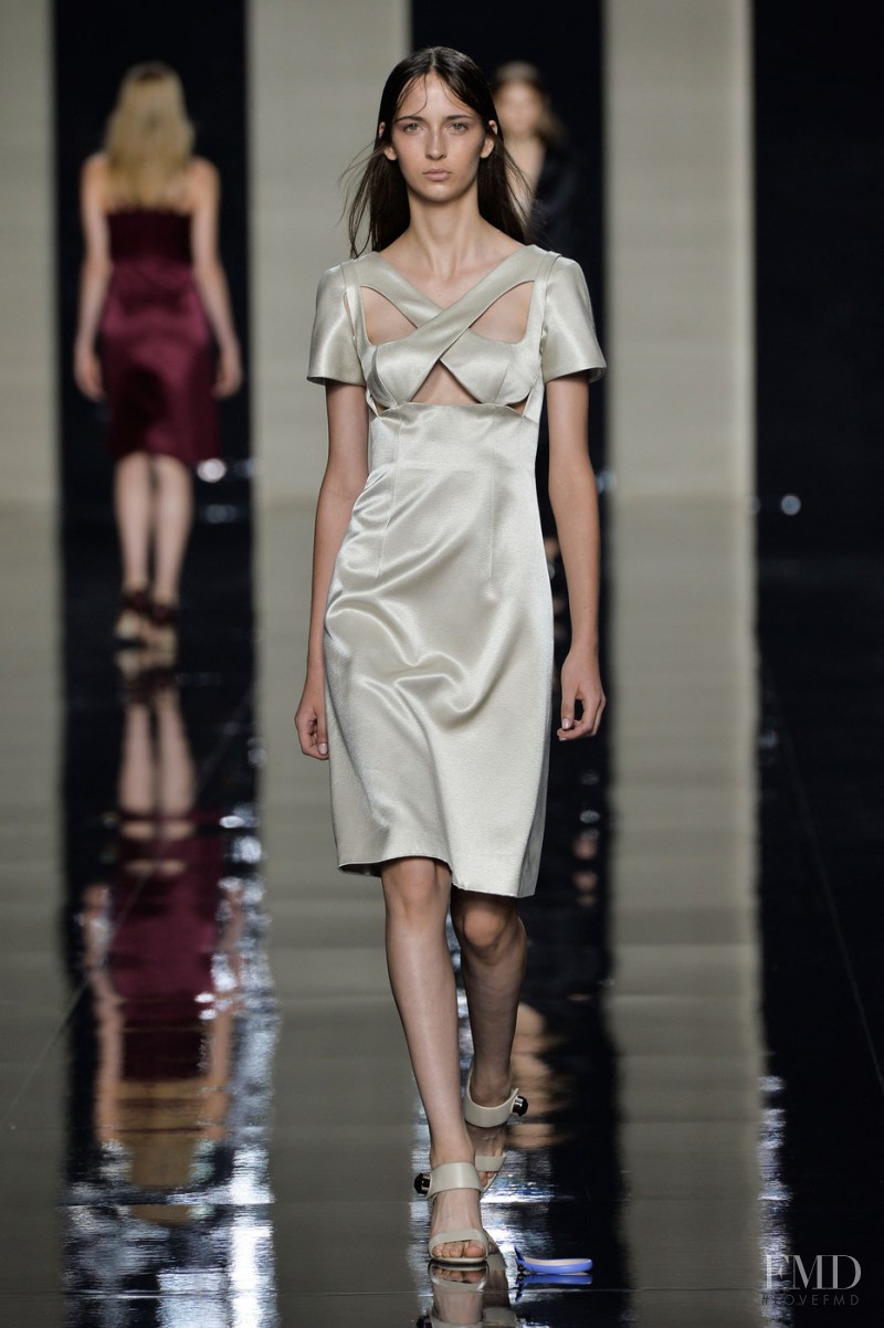 Waleska Gorczevski featured in  the Christopher Kane fashion show for Spring/Summer 2015