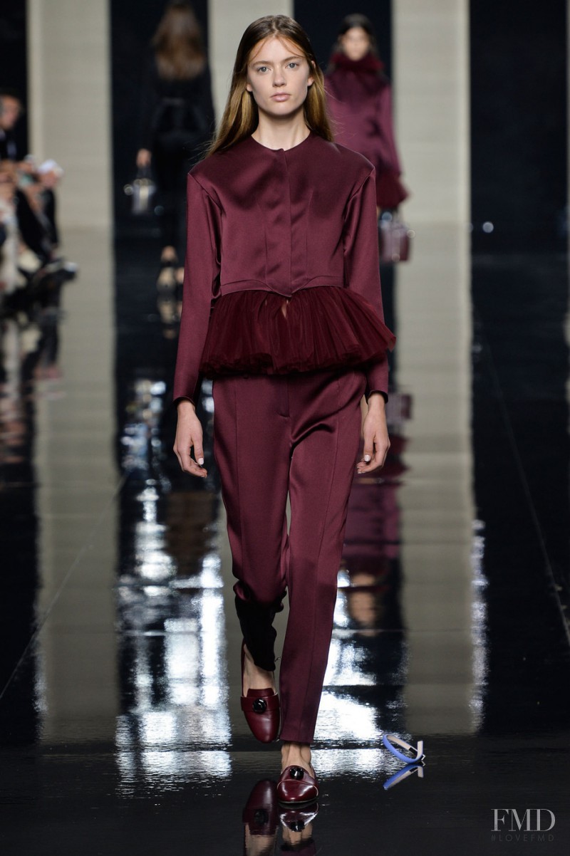 Emmy Rappe featured in  the Christopher Kane fashion show for Spring/Summer 2015