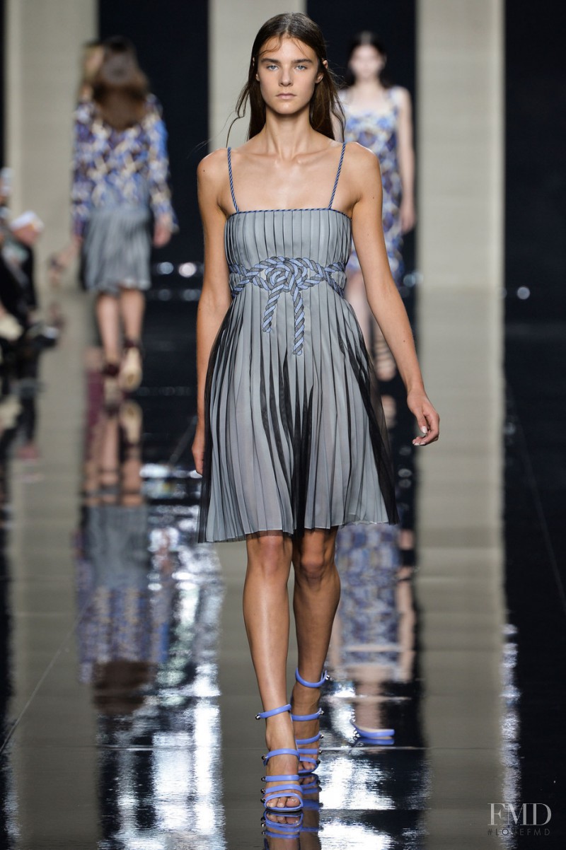 Olivia David featured in  the Christopher Kane fashion show for Spring/Summer 2015