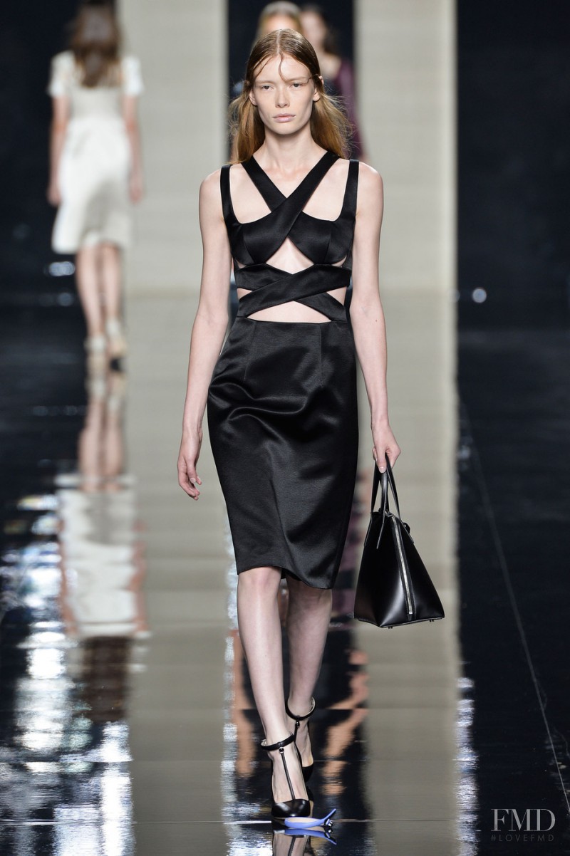 Julia Hafstrom featured in  the Christopher Kane fashion show for Spring/Summer 2015