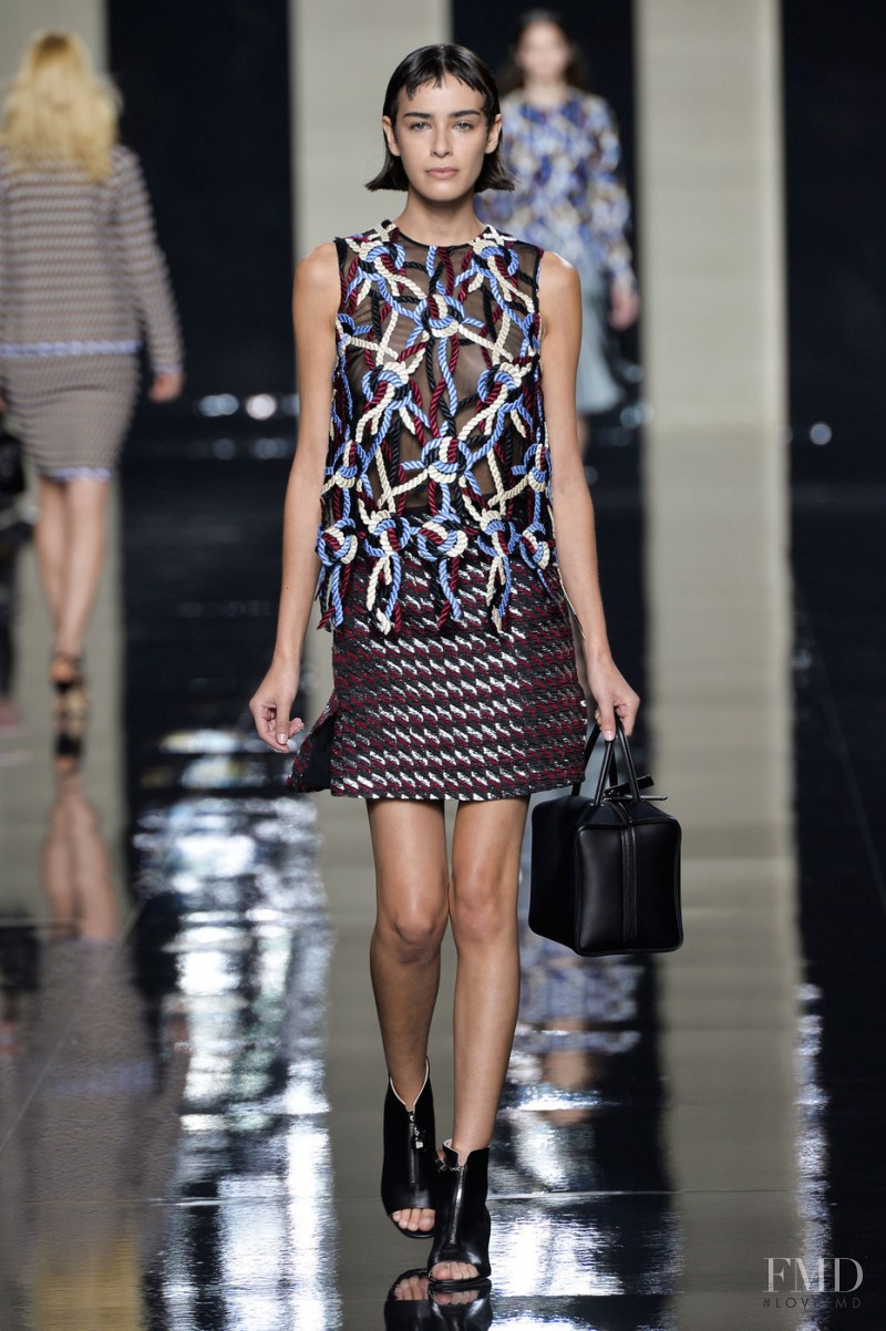 Margaux Brooke featured in  the Christopher Kane fashion show for Spring/Summer 2015