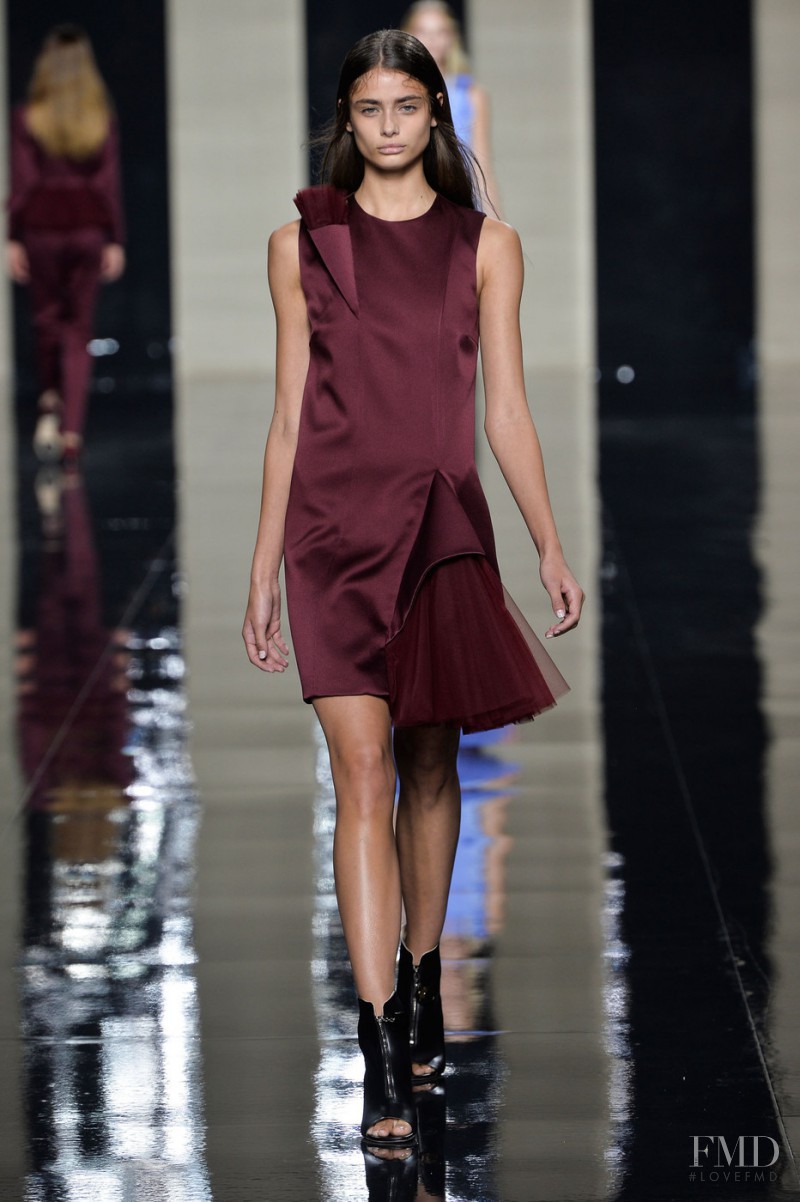 Taylor Hill featured in  the Christopher Kane fashion show for Spring/Summer 2015