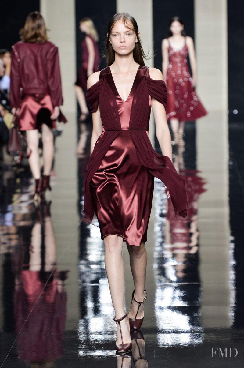 Mina Cvetkovic featured in  the Christopher Kane fashion show for Spring/Summer 2015