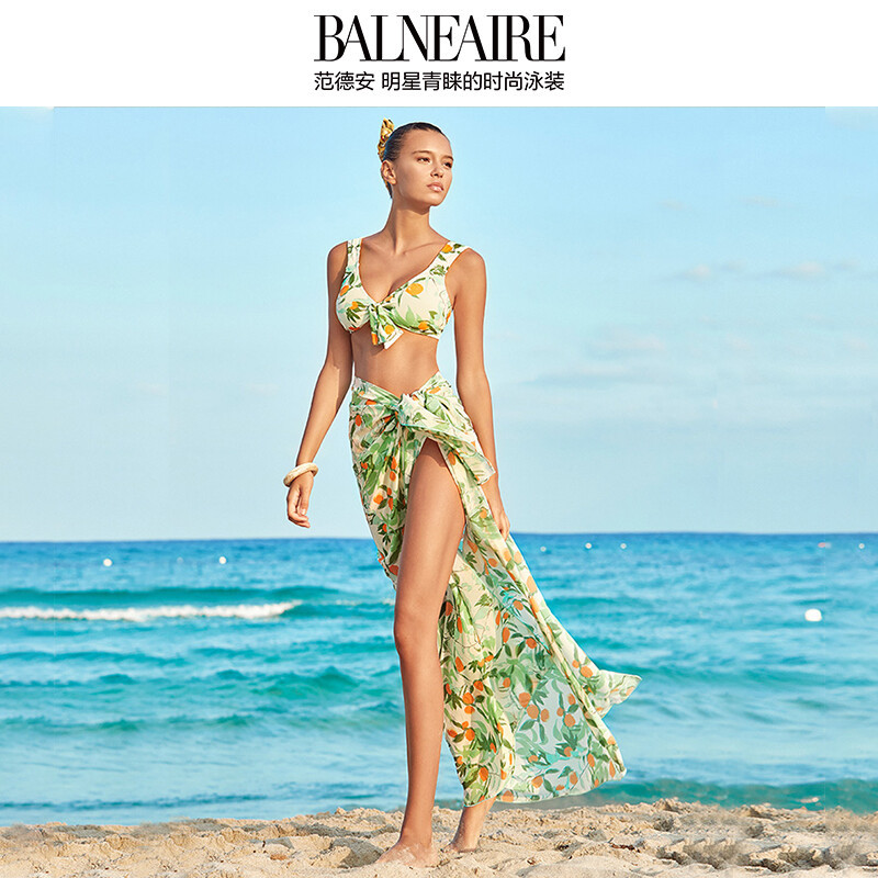 Lucia Bramani featured in  the Miss Balneaire catalogue for Spring/Summer 2021