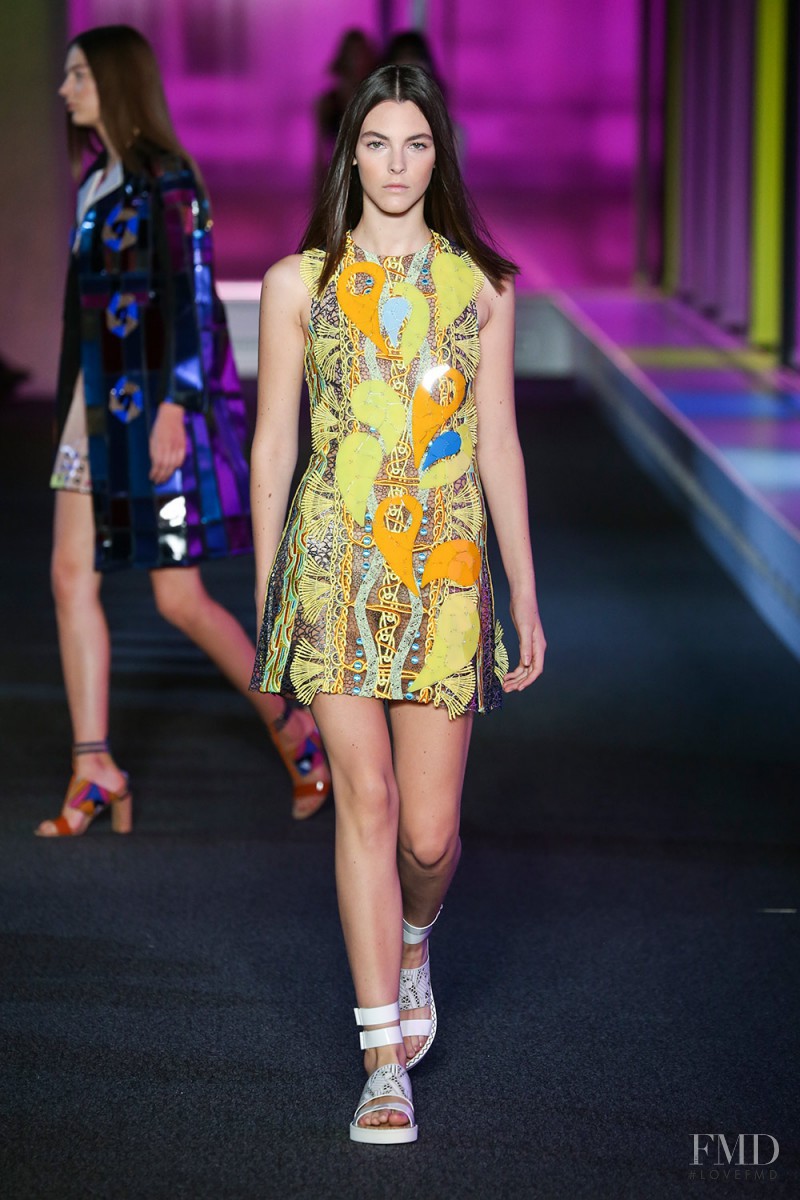 Vittoria Ceretti featured in  the Peter Pilotto fashion show for Spring/Summer 2015