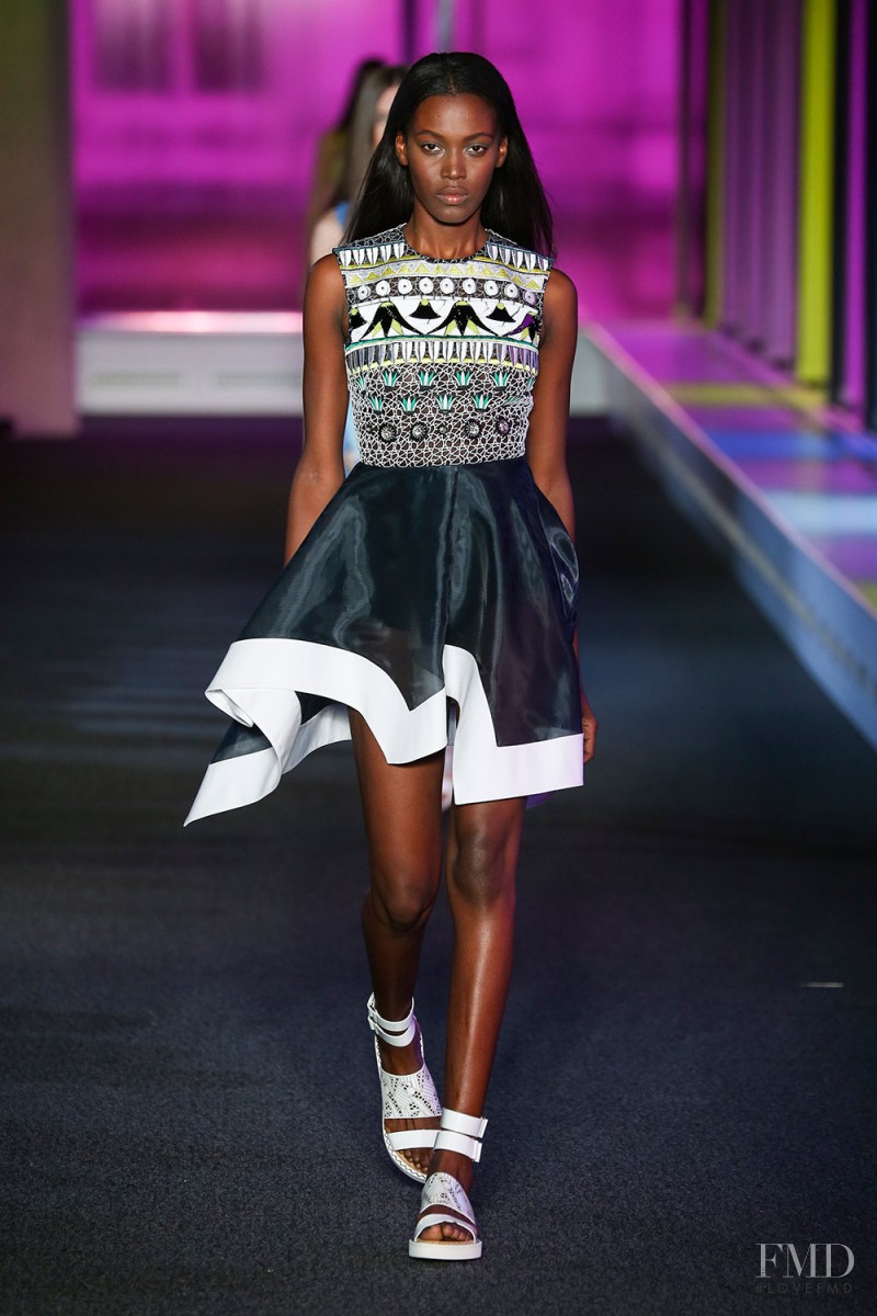 Kai Newman featured in  the Peter Pilotto fashion show for Spring/Summer 2015