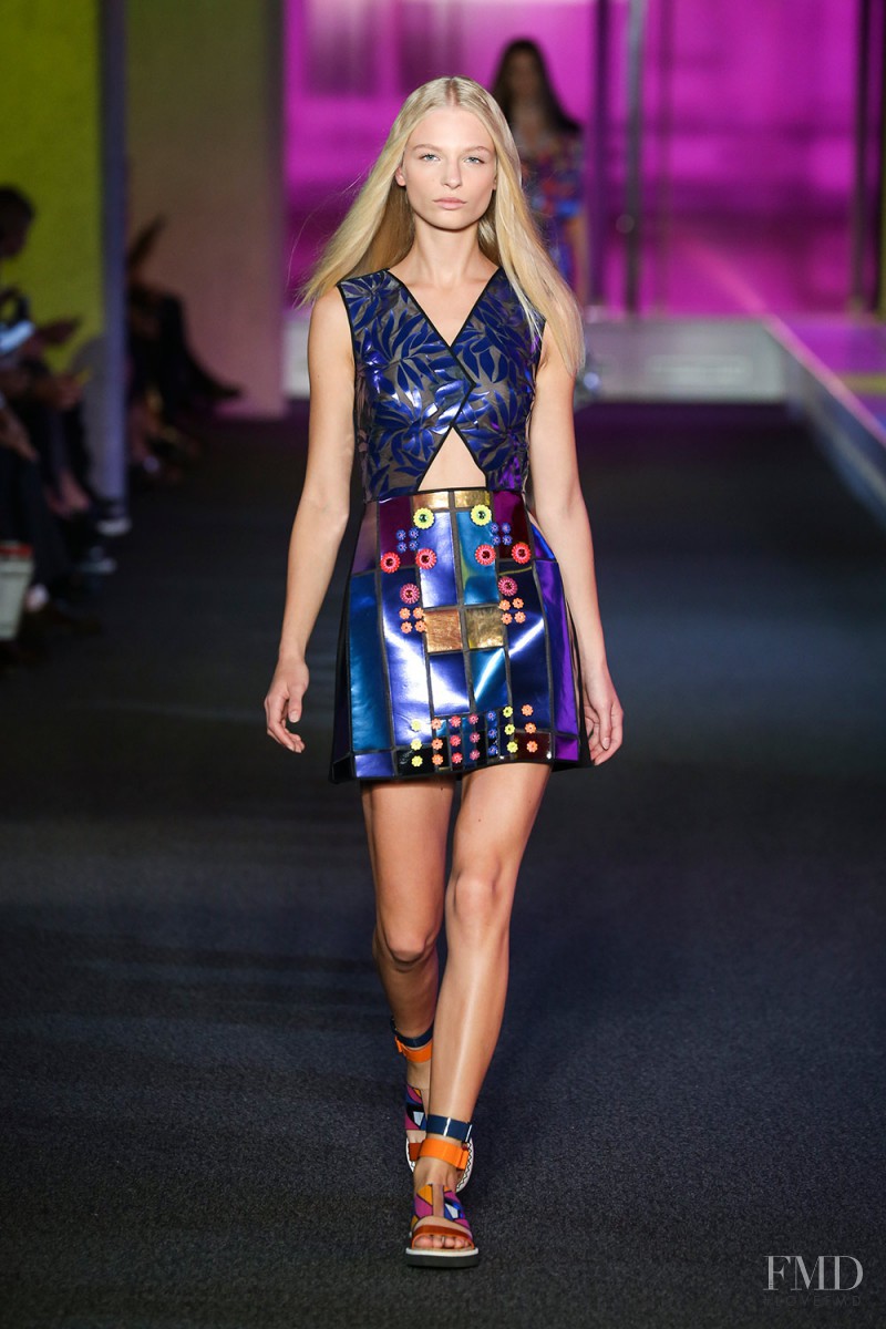 Frederikke Sofie Falbe-Hansen featured in  the Peter Pilotto fashion show for Spring/Summer 2015