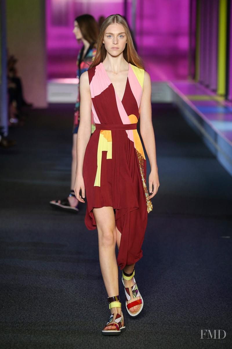 Hedvig Palm featured in  the Peter Pilotto fashion show for Spring/Summer 2015