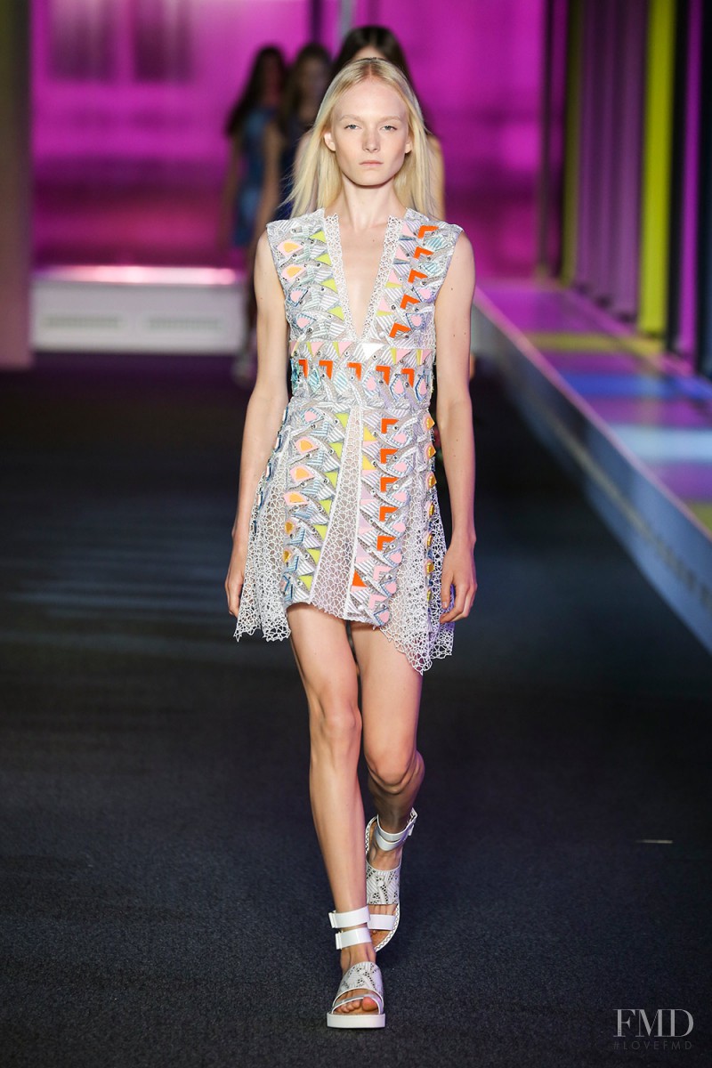 Maja Salamon featured in  the Peter Pilotto fashion show for Spring/Summer 2015