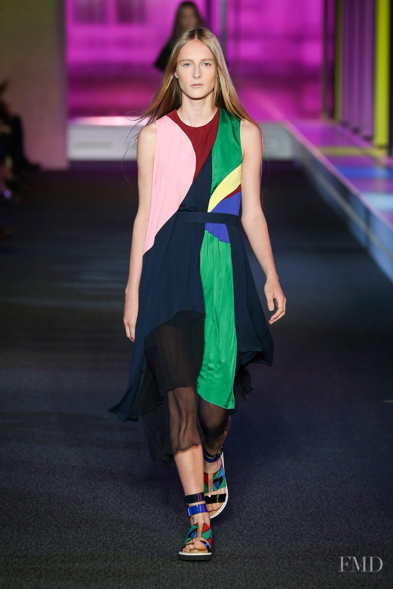 Olympia Campbell featured in  the Peter Pilotto fashion show for Spring/Summer 2015