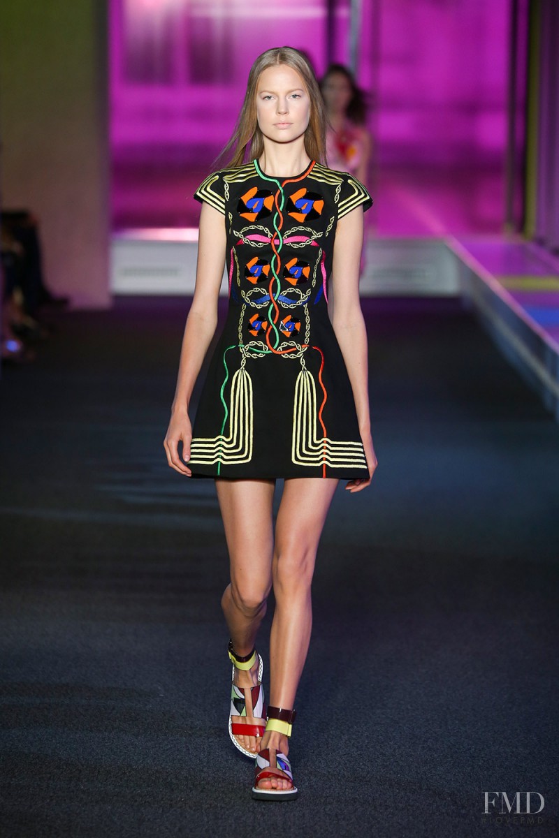Elisabeth Erm featured in  the Peter Pilotto fashion show for Spring/Summer 2015