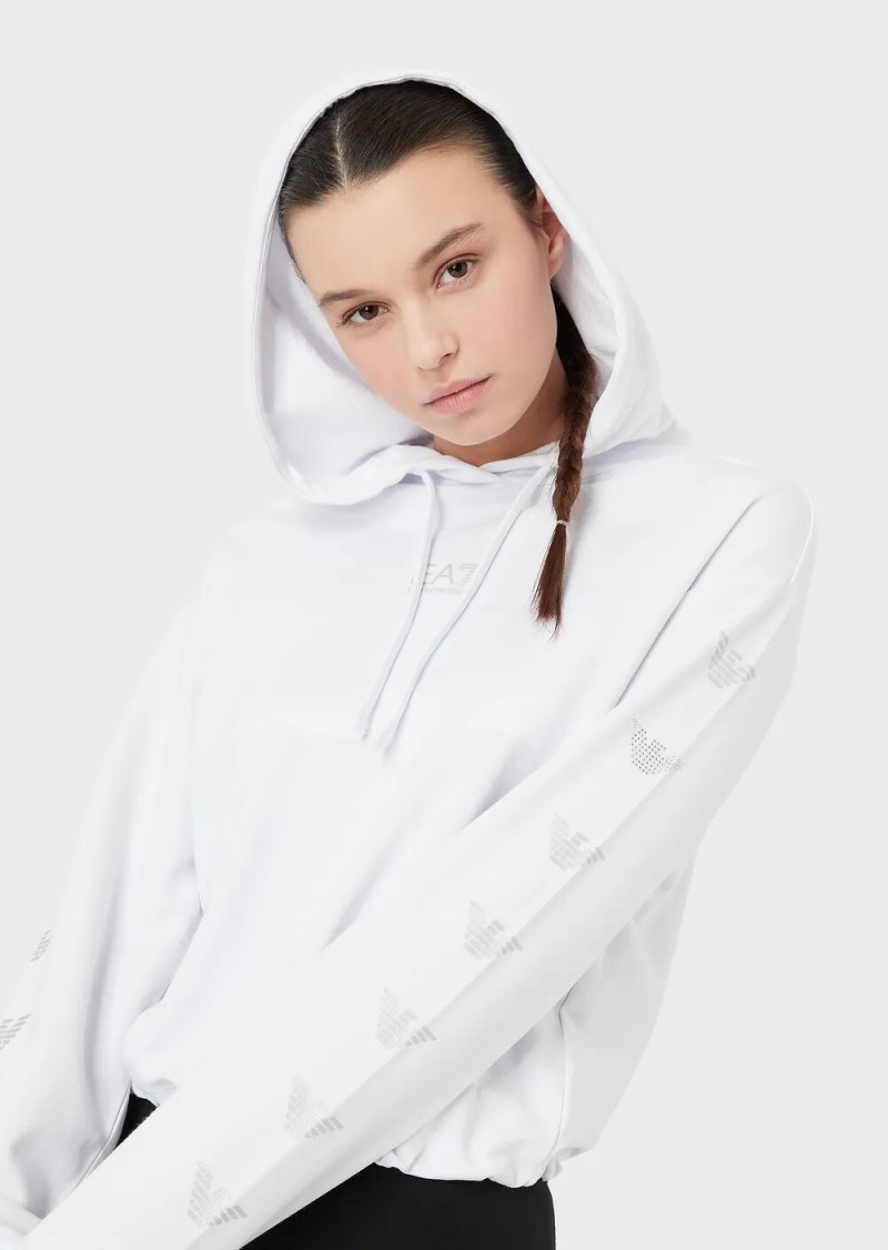Lucia Bramani featured in  the Emporio Armani catalogue for Spring/Summer 2022