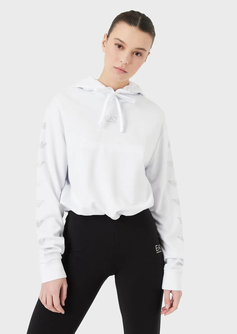 Lucia Bramani featured in  the Emporio Armani catalogue for Spring/Summer 2022