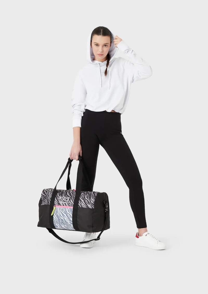 Lucia Bramani featured in  the Emporio Armani catalogue for Spring/Summer 2022